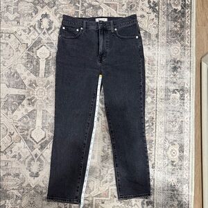 Madewell Women's Straight Leg Black Jeans